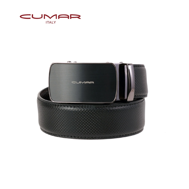 【CUMAR 義大利】牛皮 - RHOMBUS 自動扣皮帶(0596-E34-01 25)✿30B001